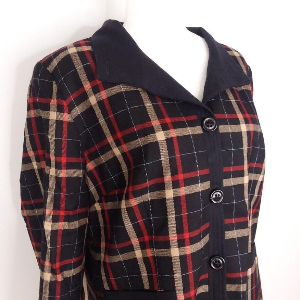 Pendleton 100% Virgin Wool Tartan Button Jacket - image 3
